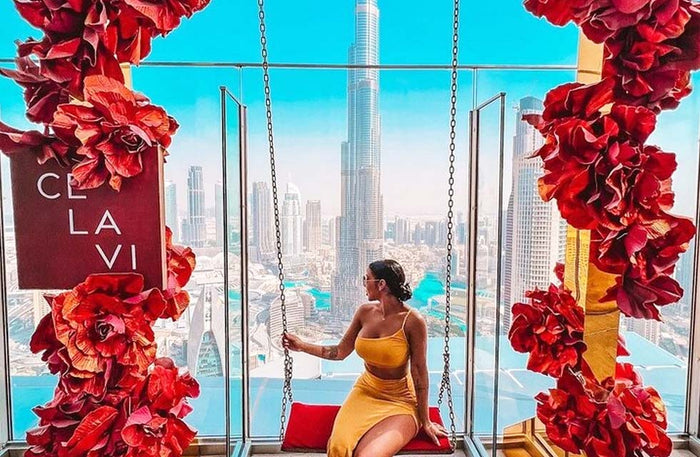 Ce La Vi Lunch with Drinks for Two & Thrilling Edge Walk with Burj Khalifa Views |  at Wondergifts