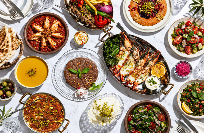 Manaret Beirut Dubai - Lebanese Set Menu for Two with Unlimited Soft Drinks