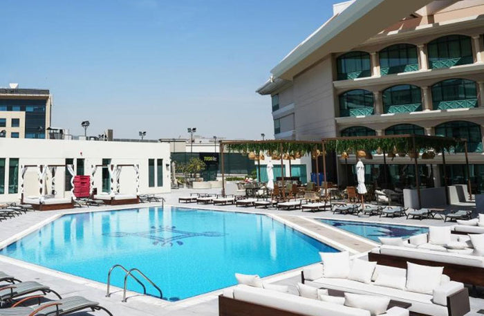 Opulent Sunday Brunch with Pool Access at Mövenpick Grand Al Bustan |  at Wondergifts