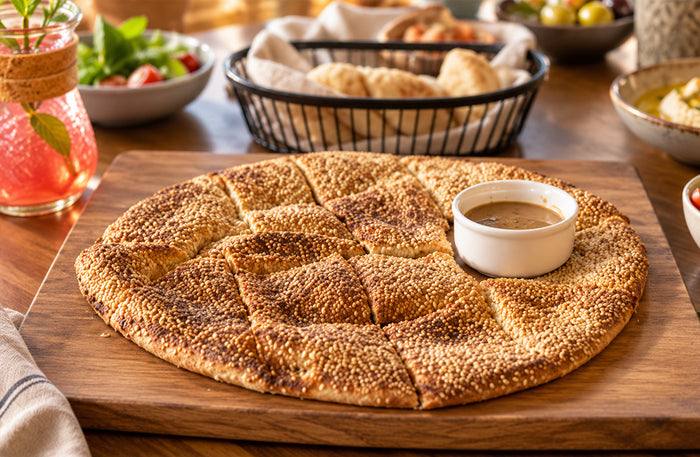Ka’ak Al Manara Dubai - Lebanese Breakfast for Two with Manakeesh, Ka’ak & Drinks