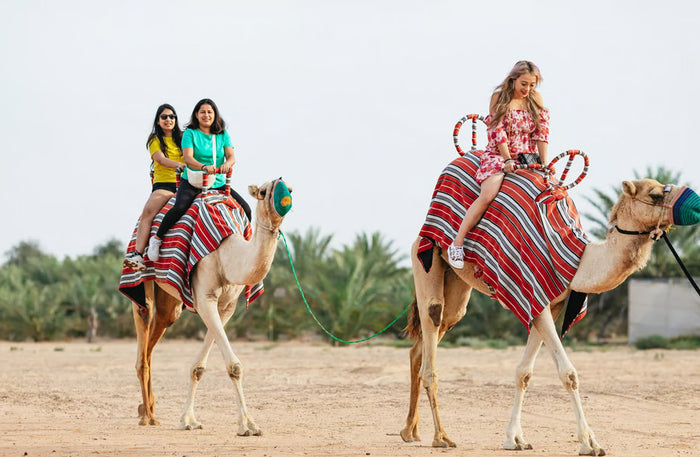Dubai Hot Air Balloon - Magical Sunrise Desert Flight with Refreshment and Camel Ride