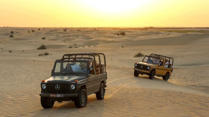 Mercedes G Class Desert Safari with Dinner Al Marmoom Oasis |  at Wondergifts