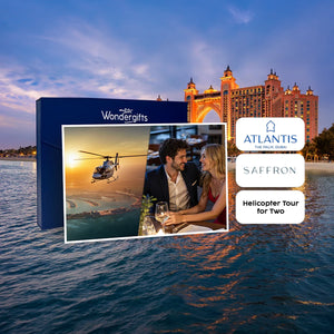 Atlantis The Palm - Romantic Sunset Helicopter Tour with Luxury Dinner for Two