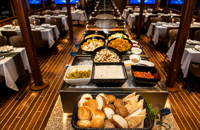 Celeste Cruise Dubai - Luxury Main Deck Dinner Cruise for One with Drinks