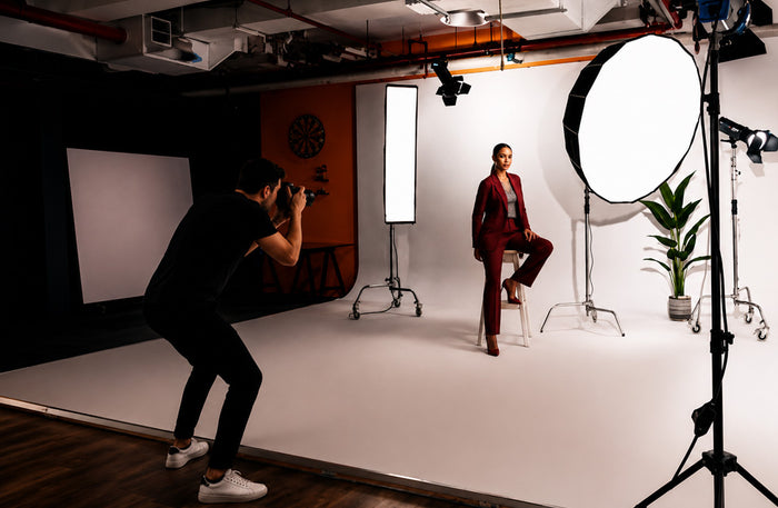 Professional Studio Photoshoot with Digital Images, Prints in Dubai & 2 Background Choice