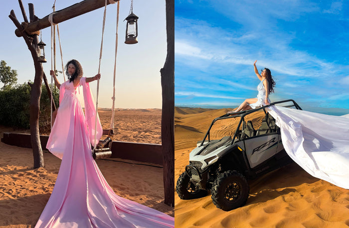 Signature Desert Photoshoot with Choice of Buggy Ride, Camel or Heritage Village for One