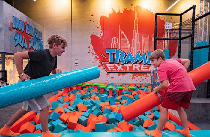 Fun-Filled 2-Hour Trampo Extreme Park Pass for One at Dubai Mall or Nakheel Mall