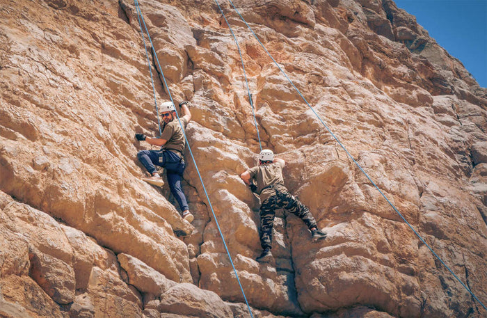Abseiling or Rock Climbing Adventure for Two at Bear Grylls Explorers Camp