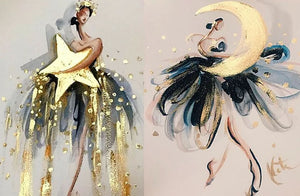 Acrylic Art with Texture Paste or Gold Leaf at Art Therapy Studio |  at Wondergifts