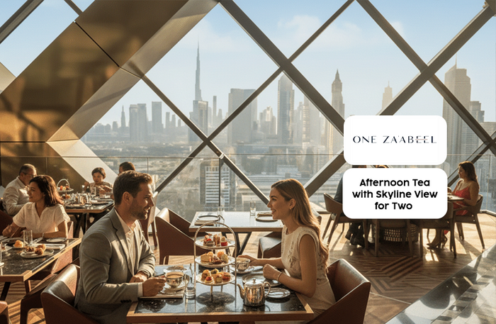 Afternoon Tea for Two with Skyline Views at Aelia, One Zabeel