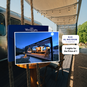 2 Nights for the Price of 1: Cozy Airstream Cabin Stay for Two at Bab Al Nojoum