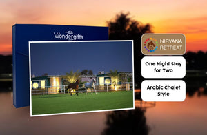 Stunning One Night Stay: Arabic Chalet Style for Two at Nirvana Retreat
