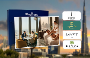 At.Mosphere Burj Khalifa Lunch & a Blissful Massage Experience for Two