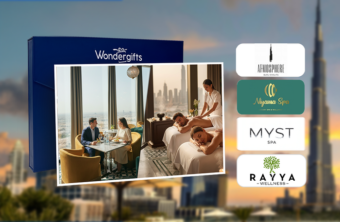 At.Mosphere Burj Khalifa Lunch & a Blissful Massage Experience for Two