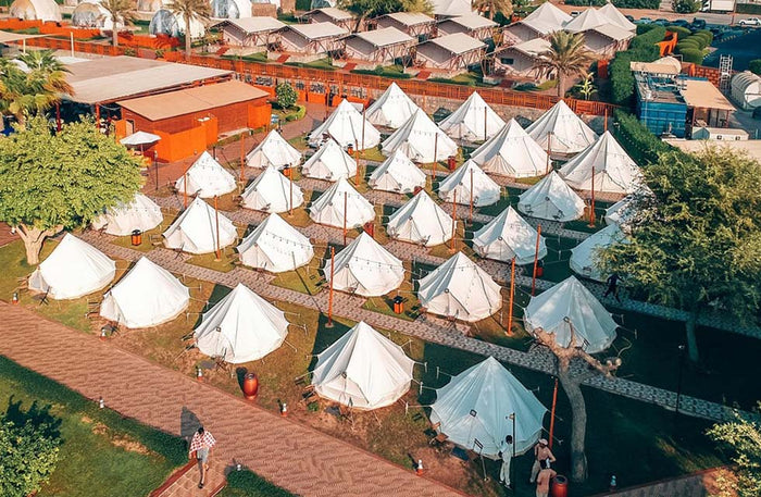 Longbeach Campground, Ras Al Khaimah - Charming Family Tent Stay with Breakfast & Dinner for Four