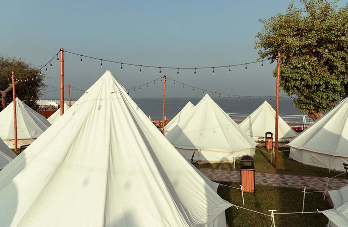 Authentic Tent Stay with Breakfast and Dinner at Longbeach Campground |  at Wondergifts