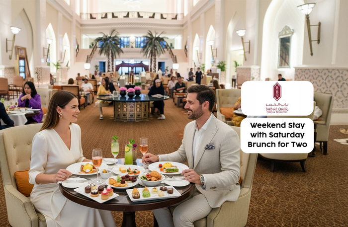 Bab Al Qasr Weekend Stay with Saturday Brunch for Two