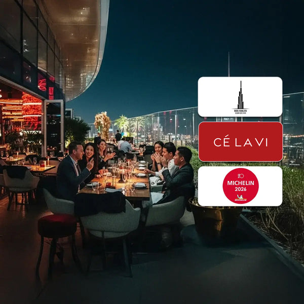 Ce La Vi Dubai Dinner for Two with Burj Khalifa Views Gift Box