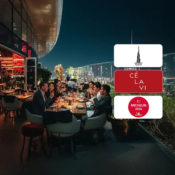 Ce La Vi Dubai Dinner for Two with Burj Khalifa Views Gift Box