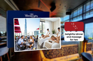 CÉ LA VI Lunch or Dinner with Burj Khalifa Views & Anantara Couples Massage