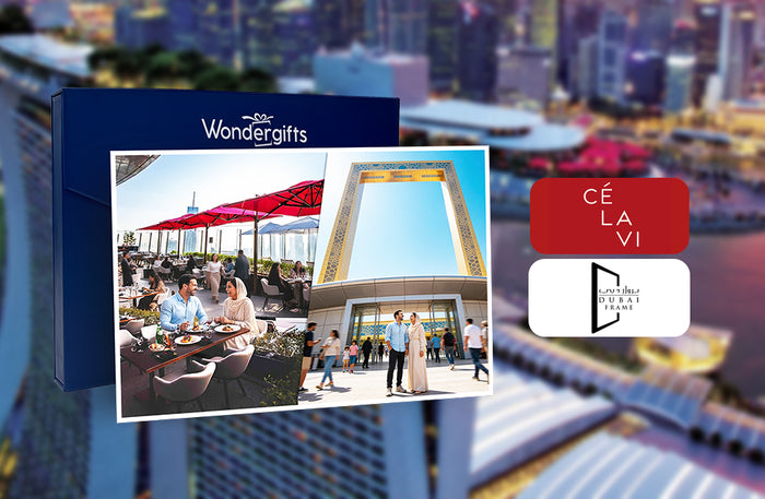 CÉ LA VI Premium 3-Course Set Menu Lunch with Dubai Frame Entrance Tickets for Two