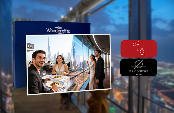 CÉ LA VI Signature Three-Course Lunch with Sky Views Observatory Entry Tickets for Two