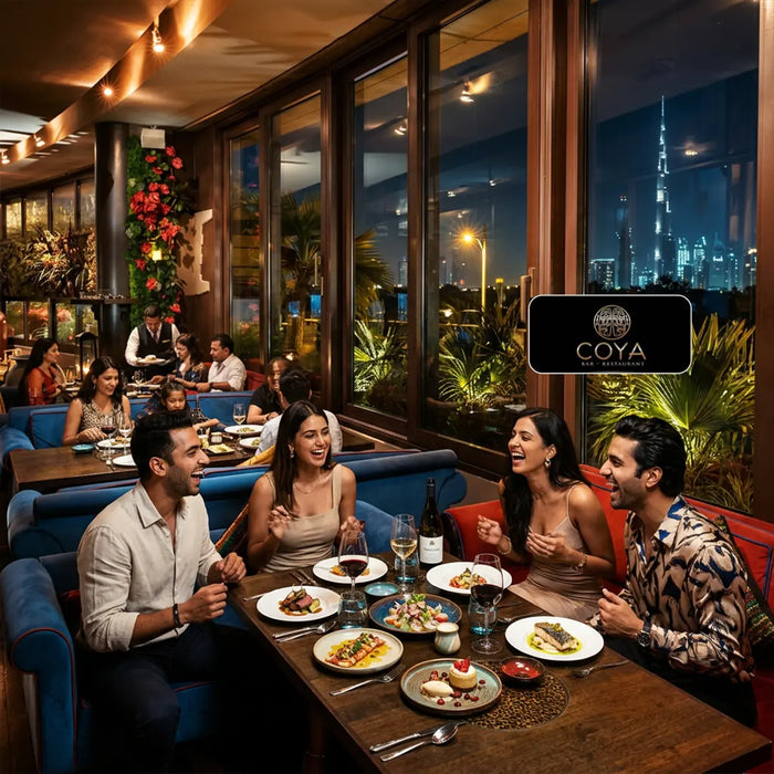 COYA Four Seasons Dubai - Exceptional 4-Course Fine Dining Experience for Two