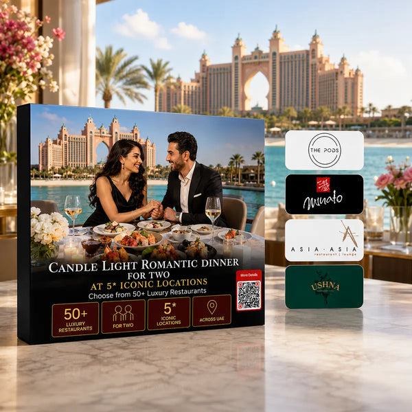 Candle Light Romantic Dinner for Two at 5* Iconic Locations - Including CÉ LA VI, The Pods & 50+ Luxury Restaurant