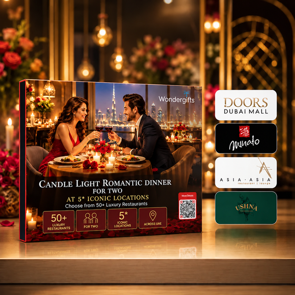 Candle Light Romantic Dinner for Two at 5* Locations - Including DOORS Dubai, Asia Asia, COYA & 50+ Luxury Restaurant