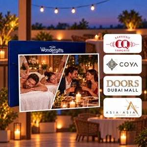Romantic Candlelight Dining & Couples Massage Gift Box - CQ French Brasserie, DOORS Dubai Mall & More