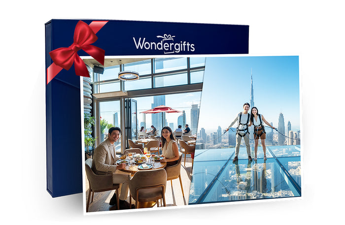 Ce La Vi Lunch with Drinks for Two & Thrilling Edge Walk with Burj Khalifa Views