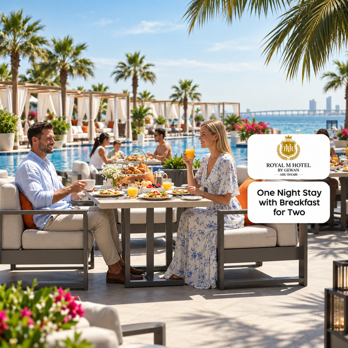 Royal M Hotel & Resort Abu Dhabi - Deluxe Room Stay for Two with Breakfast & Pool Access