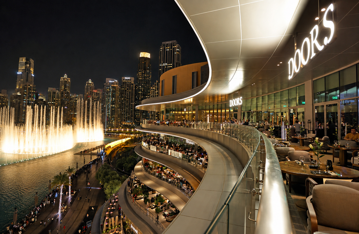 DOORS Dubai Mall - Romantic Dinner for Two with Candlelight & Rose Petals