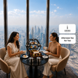 Elevated Afternoon Tea Experience for Two at At.mosphere Burj Khalifa