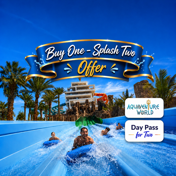 Atlantis Aquaventure Water Park Pass for 2 | Buy 1 Get 1 Free |  from AED 210 for 2 People