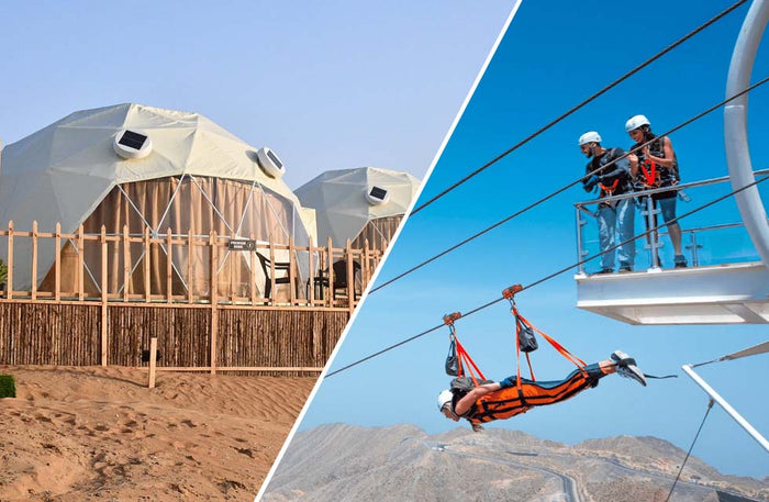 Luxurious One-Night Deluxe Dome Stay and Thrilling Zipline for Two |  at Wondergifts