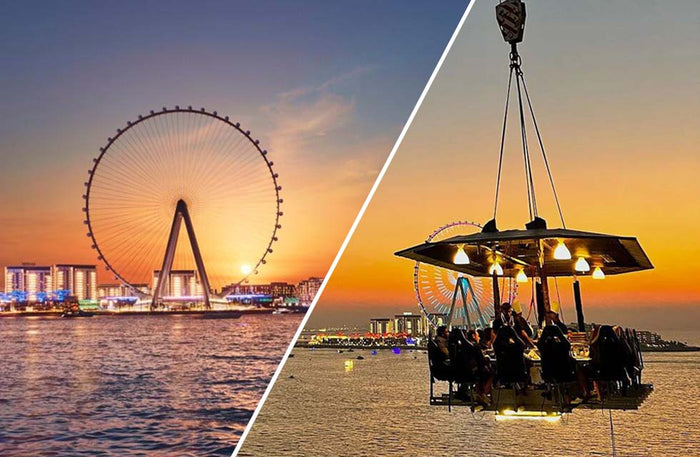 Unique Dinner In The Sky Experience with Ain Dubai Tickets for Two |  at Wondergifts