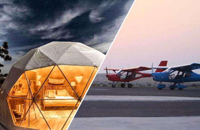 Exclusive Desert Dome Stay with Aeroprakt Flight Above RAK for Two |  at Wondergifts