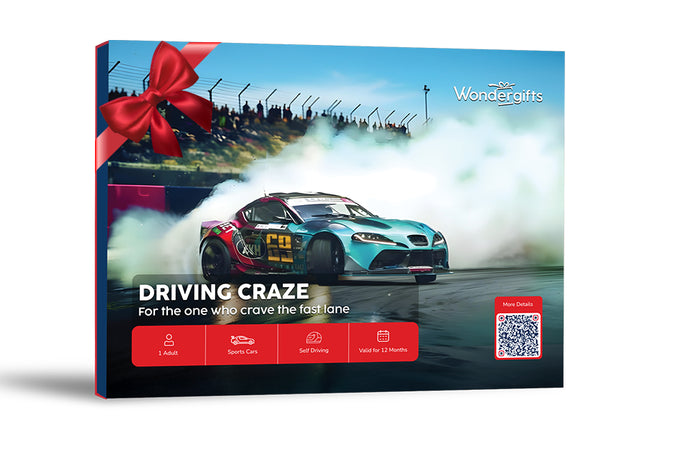 Driving Craze Gift Box: Feel the Rush with Fast and Unforgettable Experiences |  at Wondergifts