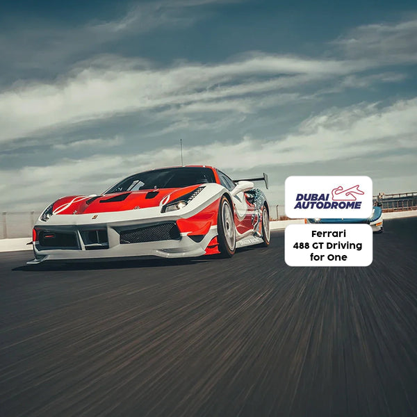 Dubai Autodrome Ferrari 488 GT Driving Experience Gift Box - 6 Laps