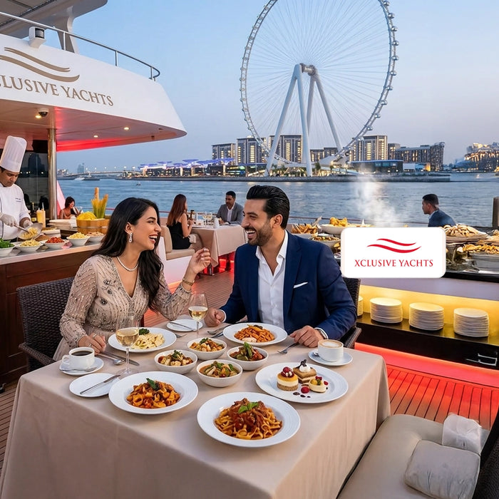 Dubai Marina 90-Minute Dinner Cruise with Buffet, Live Music & Ain Dubai Views