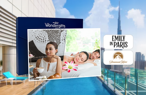 Emily in Paris Afternoon Tea & Relaxing Massage for Two at Paramount Hotel |  at Wondergifts