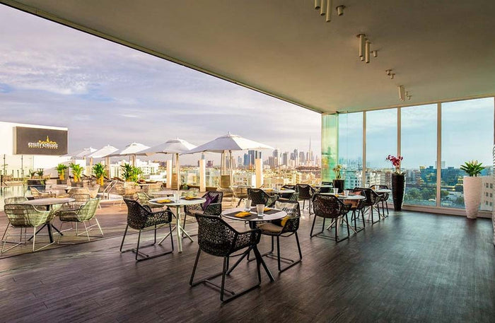 Sunset Dinner with House Drinks for Two at Estrellas Rooftop Lounge |  at Wondergifts