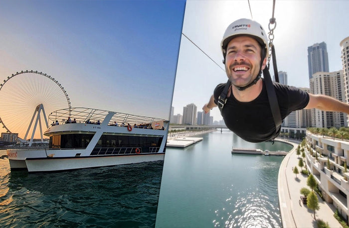 Exciting Zipline Ride with Luxurious International Dinner Cruise for Two |  at Wondergifts