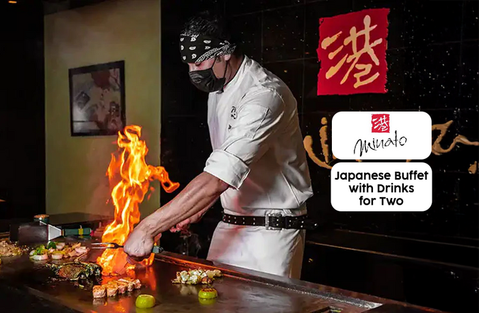 Exclusive Authentic Japanese Buffet with Drinks for Two at Minato, Radisson Blu