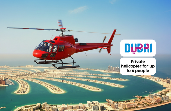 Exhilarating 12-Minute Private Helicopter Tour for 6 Over Palm Jumeirah