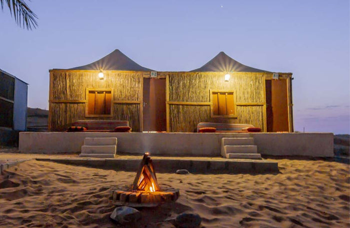 Scenic Bedouin Family Chalet Stay with BBQ, Camel Ride & More at Bedouin Oasis Desert Camp |  at Wondergifts