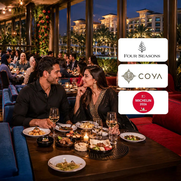 Four Seasons Hotel - COYA Exceptional 4-Course Candle Light Dining Experience for Two