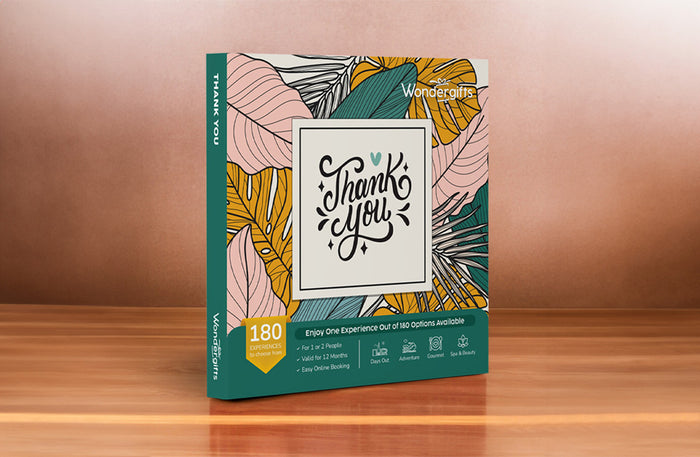 Thank You Gift Box with Elegant Gratitude Hamper: Choose From 180 Experiences |  at Wondergifts