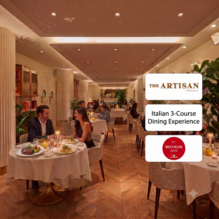 The Artisan Ristorante Dubai - Authentic 3-Course Italian Dinner for Two at